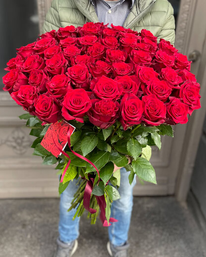 51 gara, sarkana Premium roze 