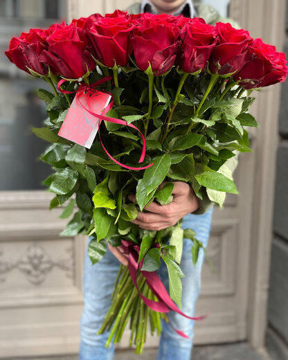 51 gara, sarkana Premium roze 