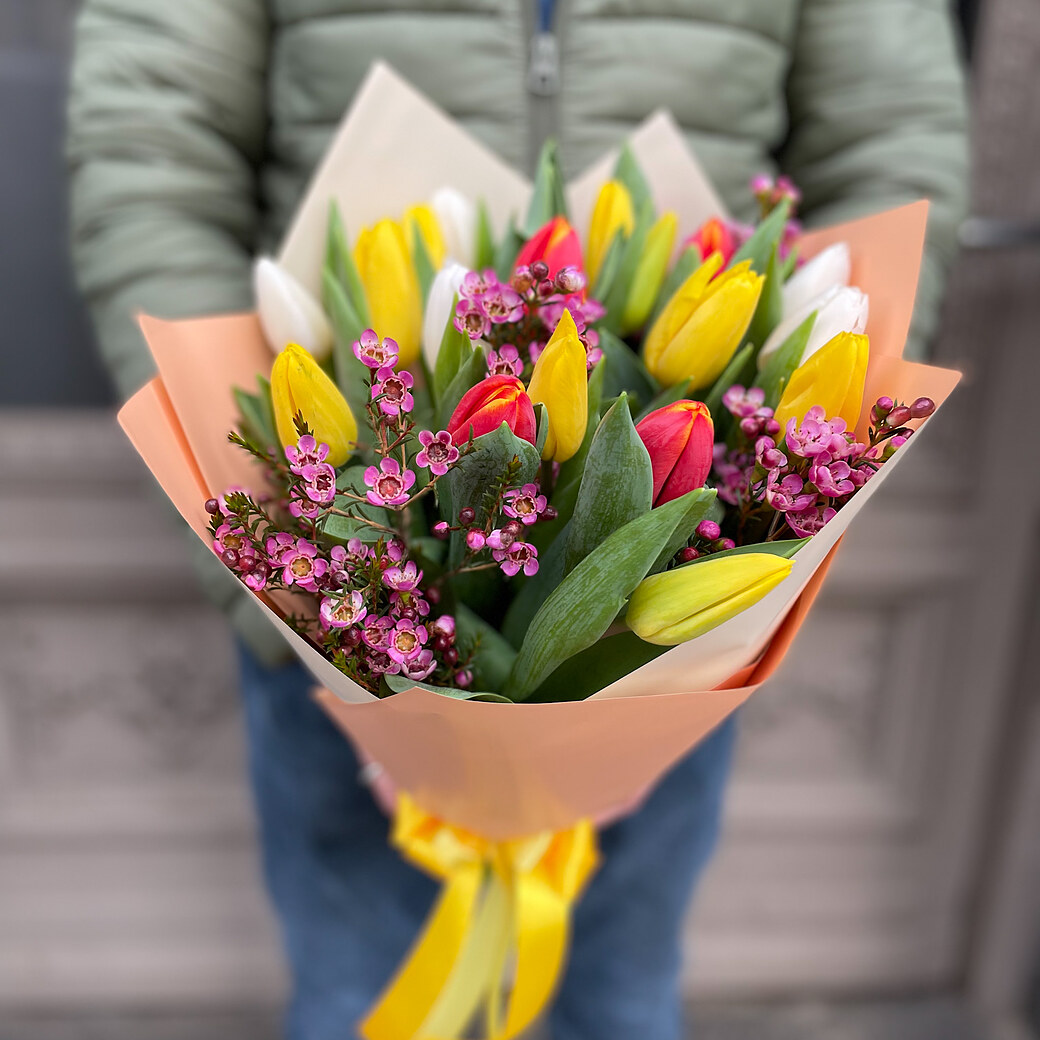 Tulpju pu&scaron;ķis pavasaris