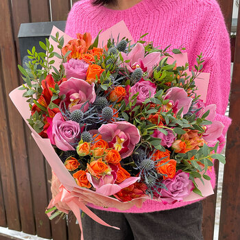 Eksotisku ziedu pu&scaron;ķis