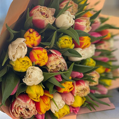 51 peony tulips